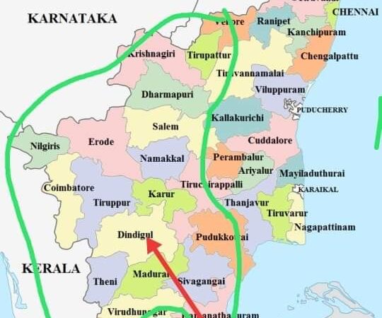 South India – today’s weather